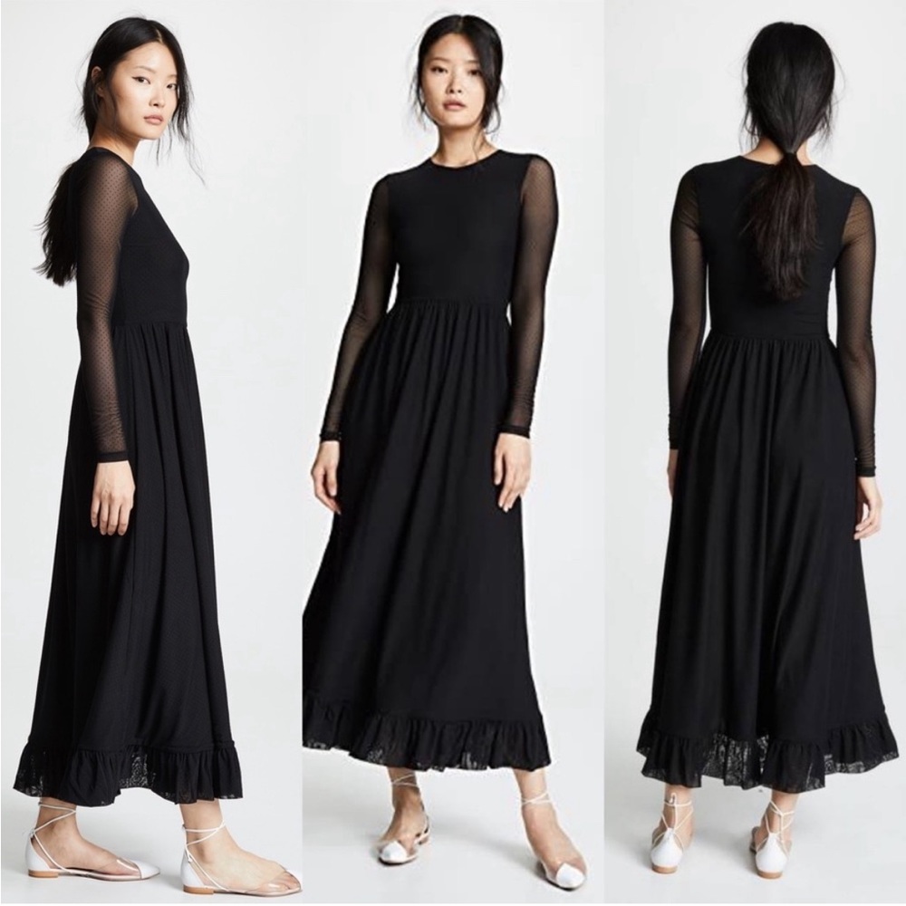 Vintage Ganni Abigail dress — mesh sleeves beautiful!
